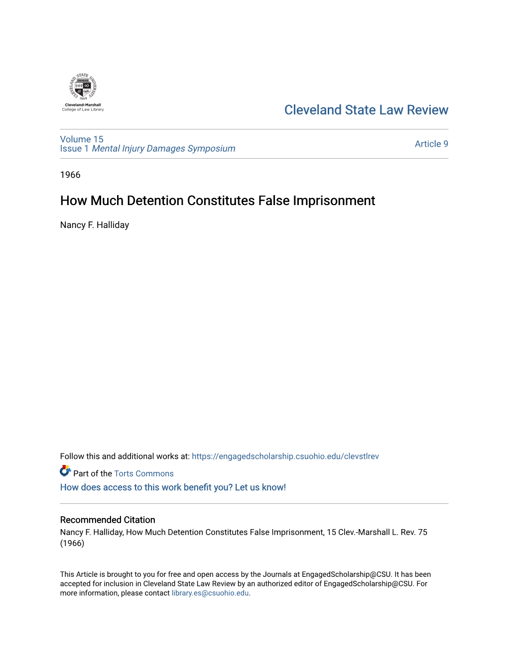 How Much Detention Constitutes False Imprisonment