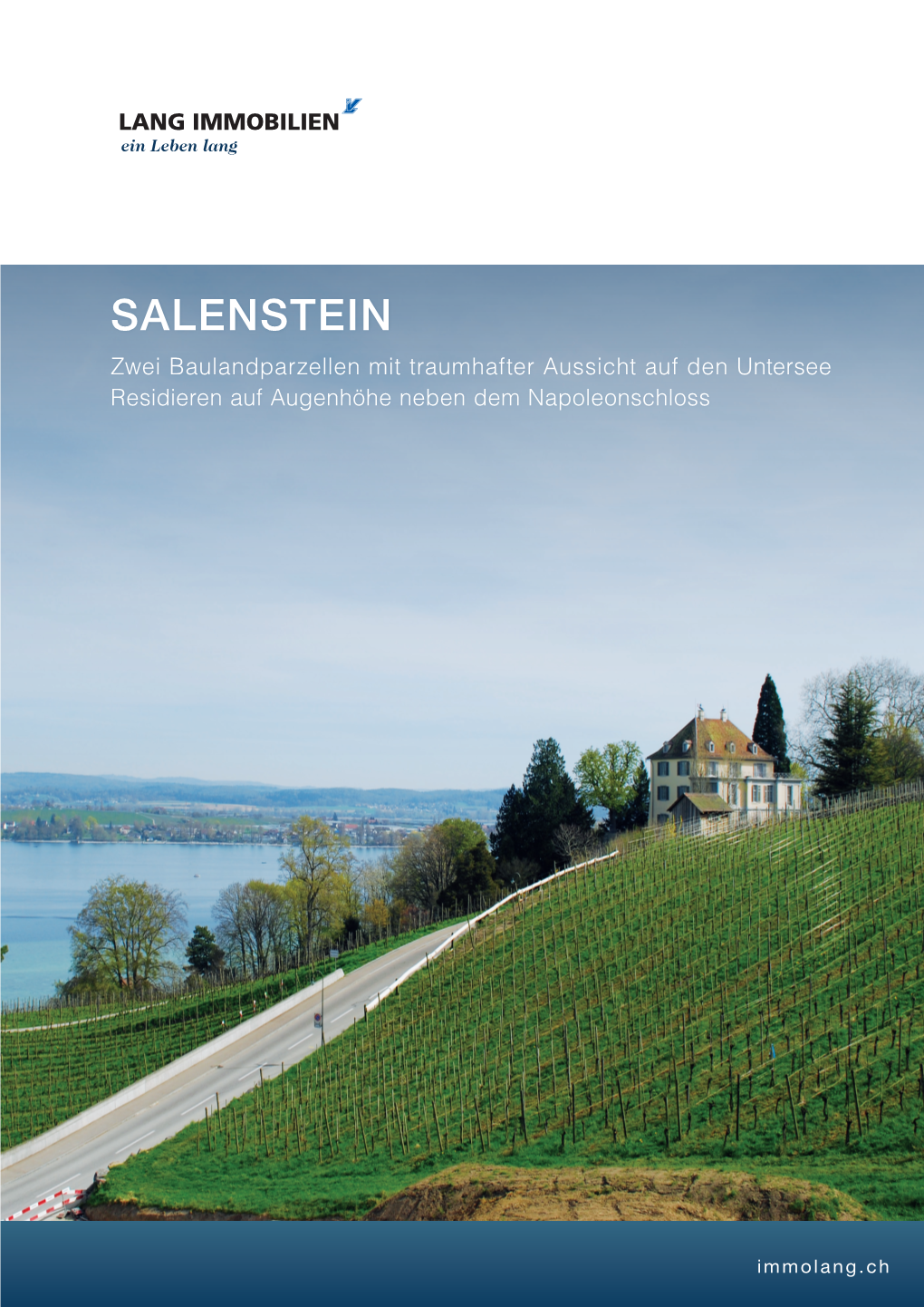 SALENSTEIN Zwei Baulandparzellen Mit Traumhafter Aussicht Auf Den Untersee Residieren Auf Augenhöhe Neben Dem Napoleonschloss MAKROLAGE KREUZLINGEN