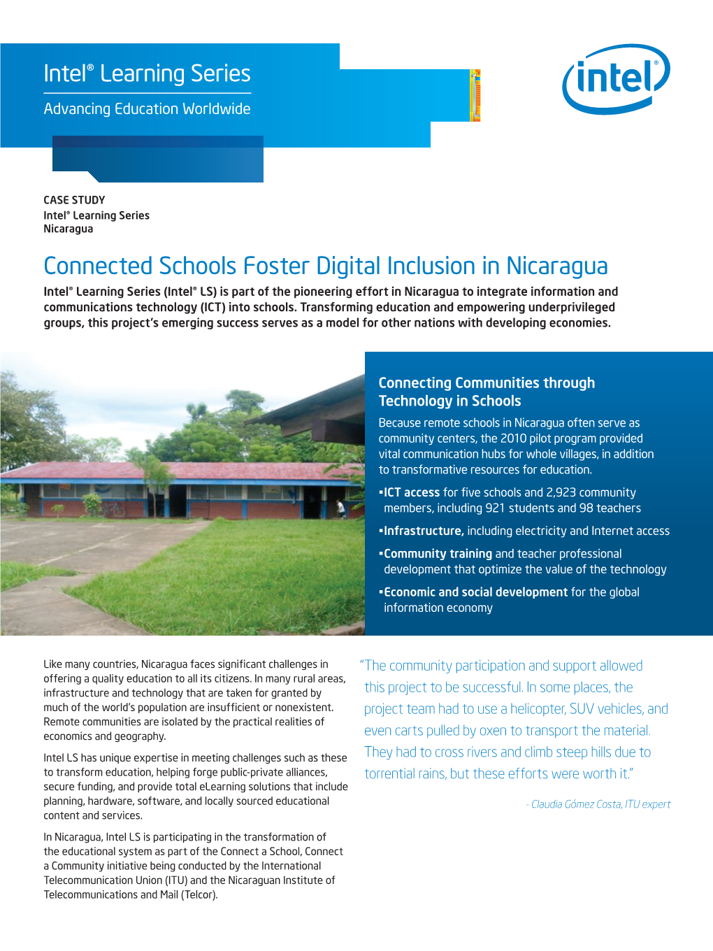 Connected Schools Foster Digital Inclusion in Nicaragua