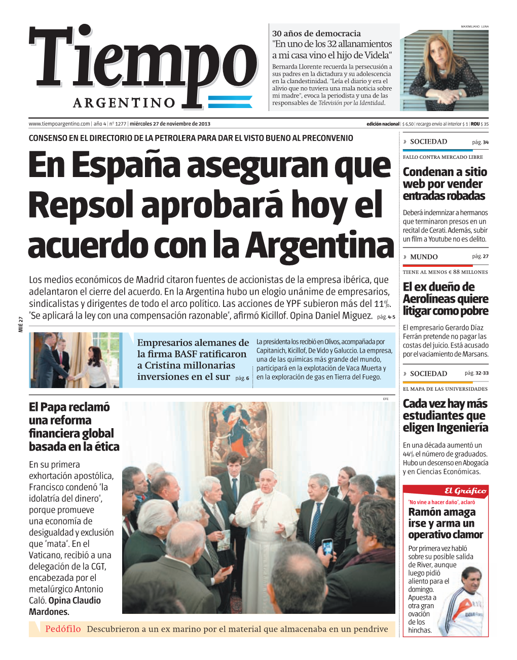 En España Aseguran Que Repsol Aprobará Hoy El Acuerdo Con La Argentina