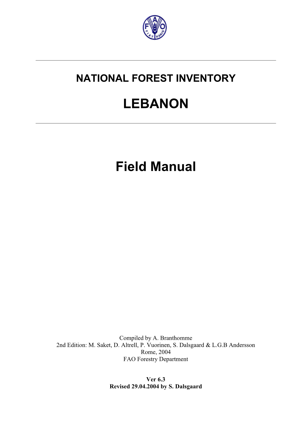 Field Manual