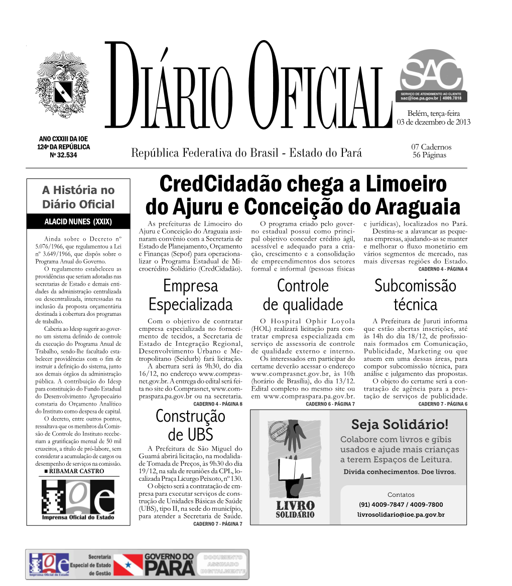 Credcidadão Chega a Limoeiro Do Ajuru E Conceição Do Araguaia