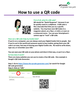 How to Use a QR Code – Girl Scout Cookies