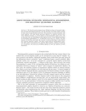 Arens-Michael Envelopes, Homological Epimorphisms, And