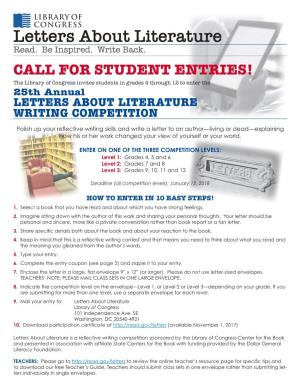 Letters About Literature Read