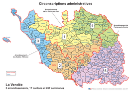 Carte Circonscriptions Administratives De Vendée