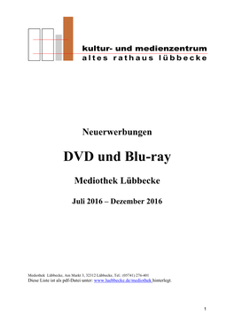 DVD Und Blu-Ray