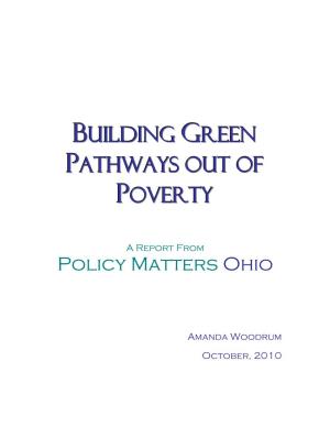 Building Green Pathways out of Poverty