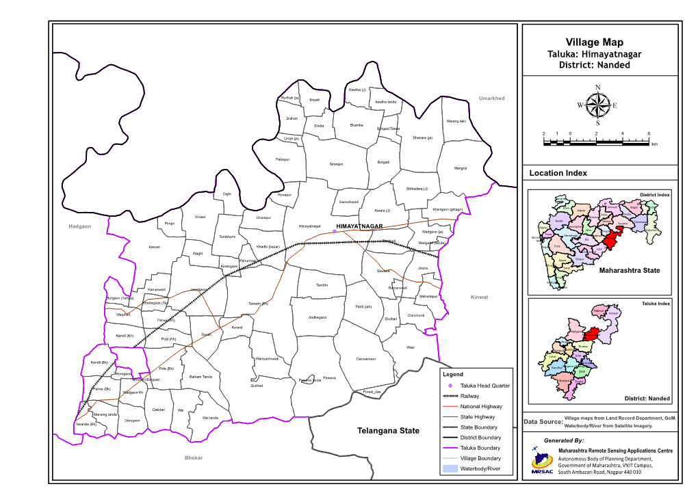 Village Map Taluka: Himayatnagar District: Nanded