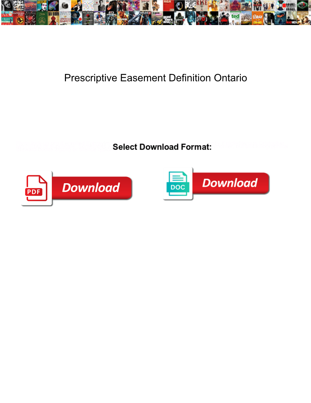 Prescriptive Easement Definition Ontario