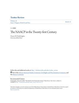 The NAACP in the Twenty-First Century Dianne M