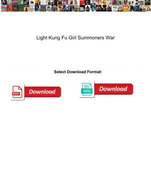 Light Kung Fu Girl Summoners War