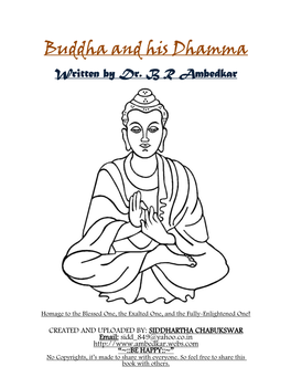 Buddha and His Dhamma by B R Ambedkar
