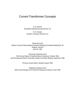 Current Transformer Concepts