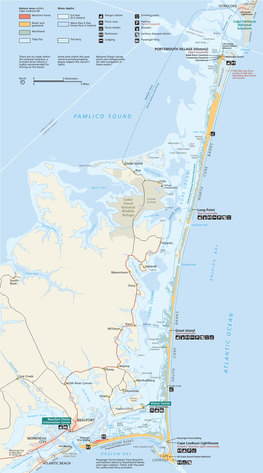Cape Lookout NS Ocracoke D Lighthouse N Y a Maritime Forest 0-6 Feet Ranger Station Drinking Water R R L S E I (0-2 Meters) F