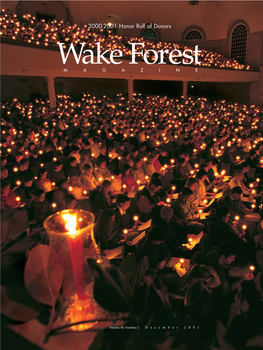 Wake Forest Magazine December 2001