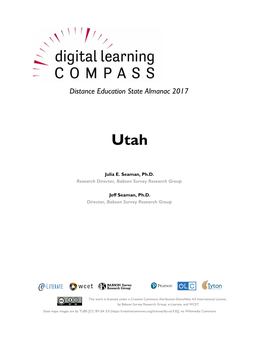 Distance Education State Almanac 2017. Utah