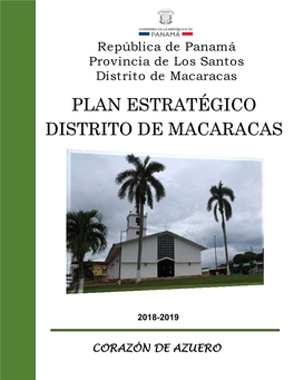 Plan Estratégico Distrito De Macaracas