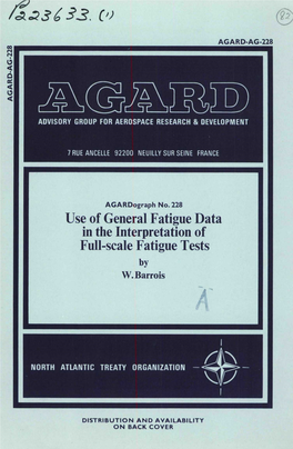 Use of General Fatigue Data in the Interpretation of Full-Scale Fatigue Tests by W