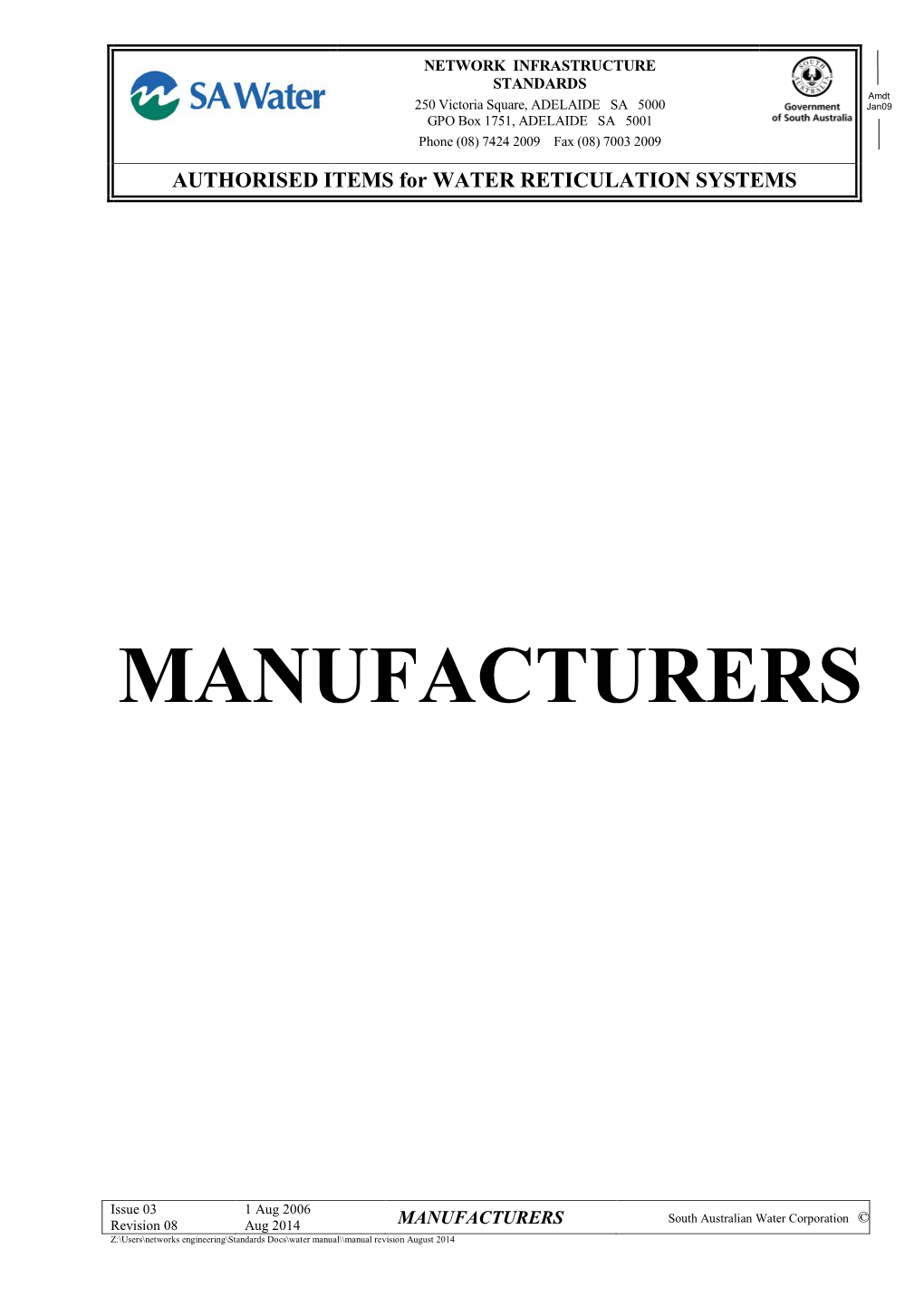 Manufacturers