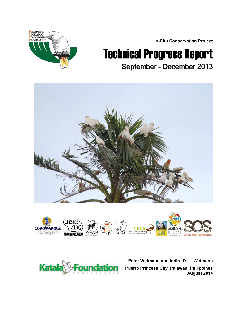 PCCP Technical Progress Report September-December 2013 Katala Foundation Inc