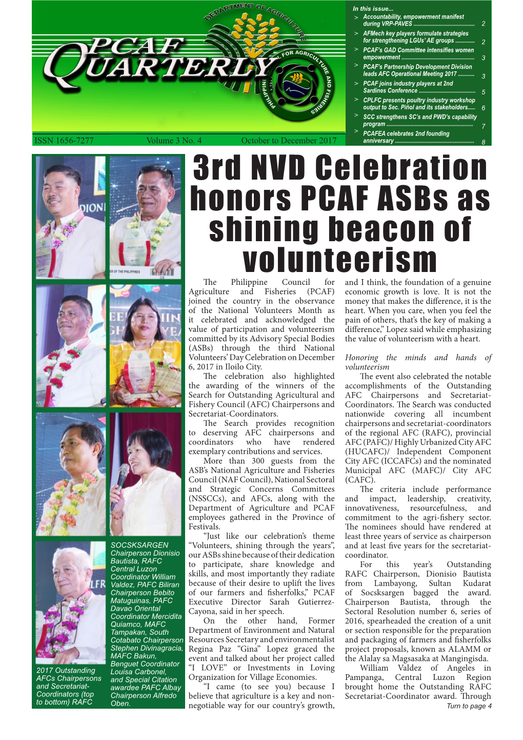 3Rd NVD Celebration Honors PCAF Asbs As Shining Beacon Of