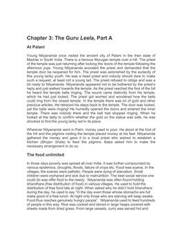 Chapter 3: the Guru Leela, Part a (The Eternal One)