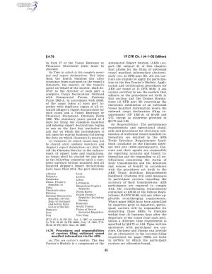 19 CFR Ch. I (4–1–02 Edition) § 4.76