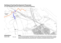 Hartlepool Cycling Development Proposals: N1-Hart Middlethorpe Farm Road to Hart/Haswell Walkway