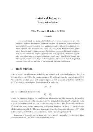 Statistical Inference 1 Introduction