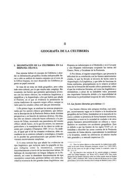 Ii Geografia De La Celtiberia