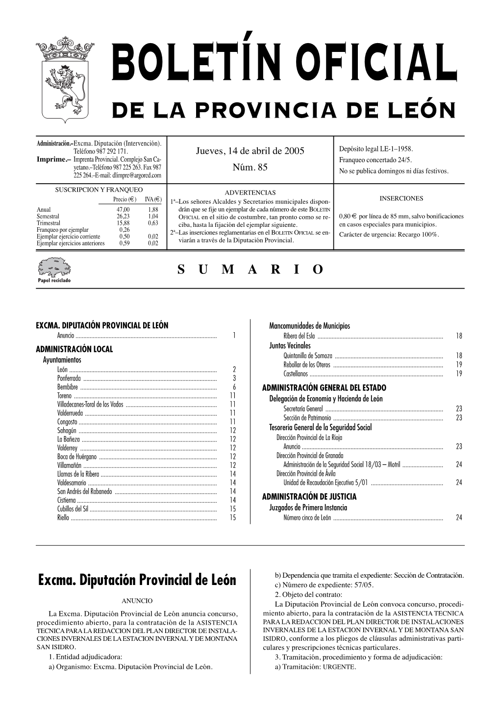 De La Provincia De León