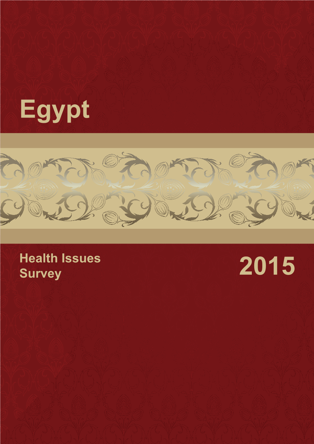 Egypt Health Issues Survey 2015 [FR313]