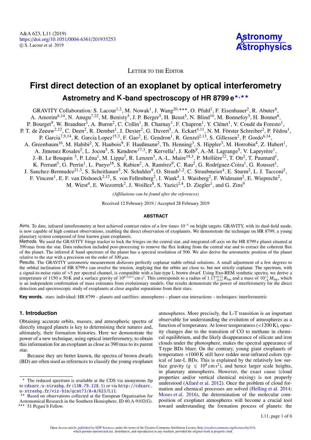 First Direct Detection of an Exoplanet by Optical Interferometry Astrometry and K-Band Spectroscopy of HR 8799 E?,??