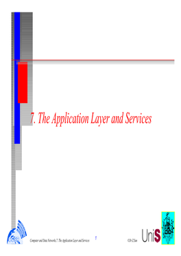 7. the Application Layer and Services