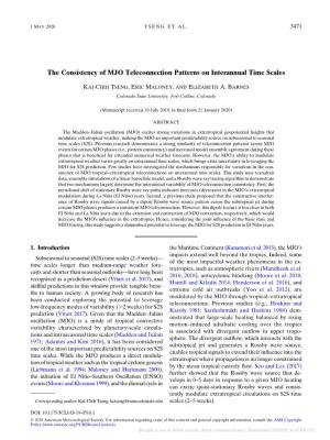 The Consistency of MJO Teleconnection Patterns on Interannual Time Scales