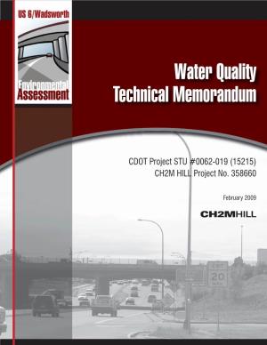 Water Quality Technical Memorandum