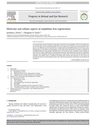 Molecular and Cellular Aspects of Amphibian Lens Regeneration