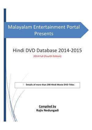 Hindi DVD Database 2014-2015 Full-Ready