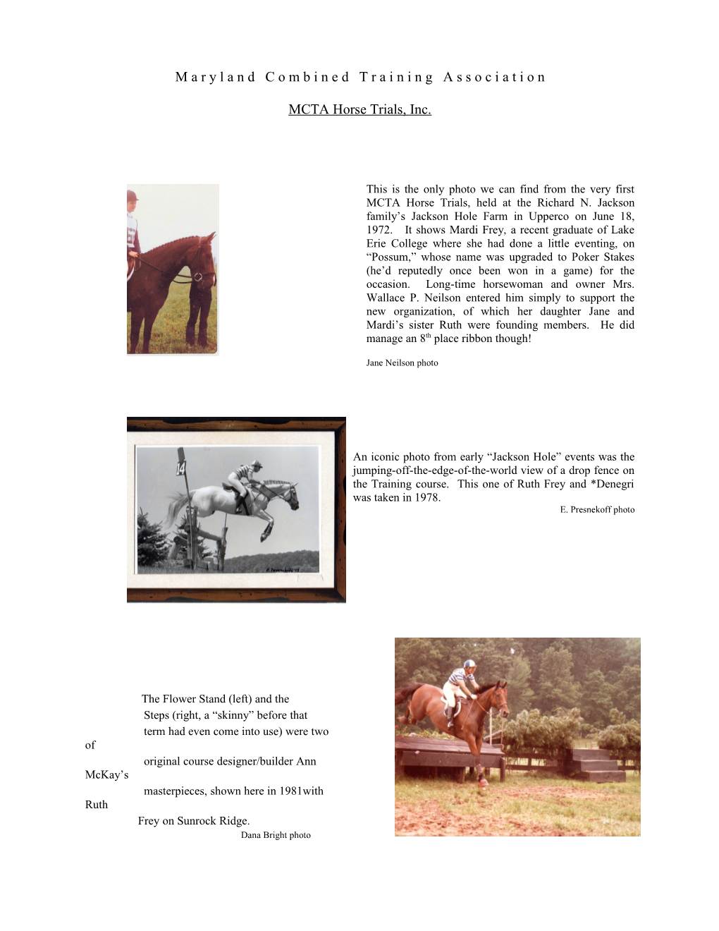 MCTA Horse Trials, Inc