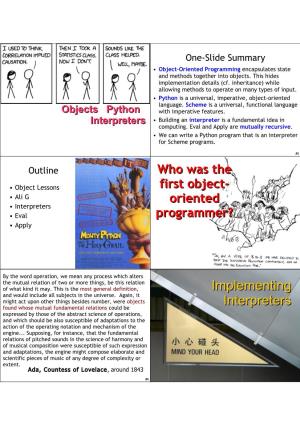 Implementing Interpreters