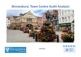 Shrewsbury: Town Centre Audit Analysis