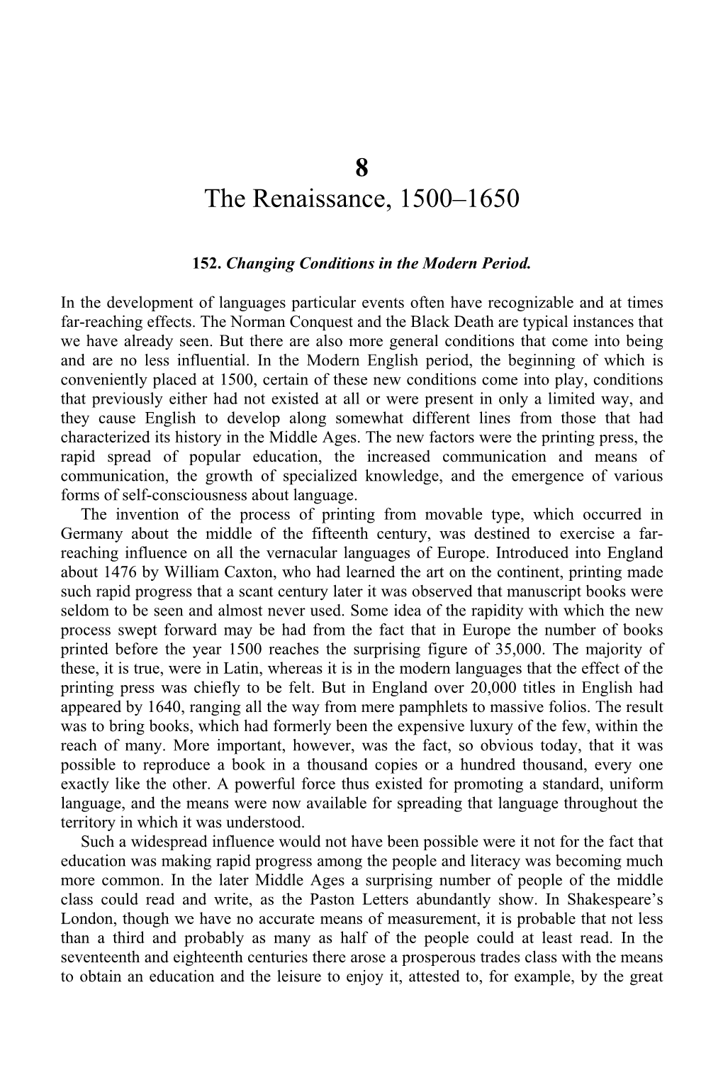 8 the Renaissance, 1500–1650