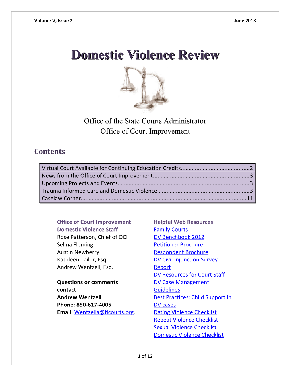 Domestic Violence Review