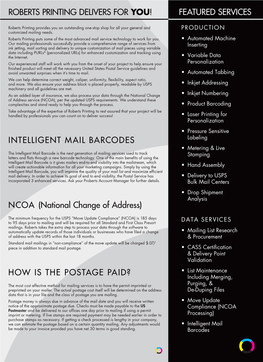 Intelligent Mail Barcodes Ncoa
