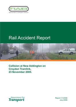 New Addington on Croydon Tramlink, 23 November 2005