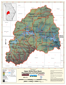 Upper White River Basin Physiography and Hydrography