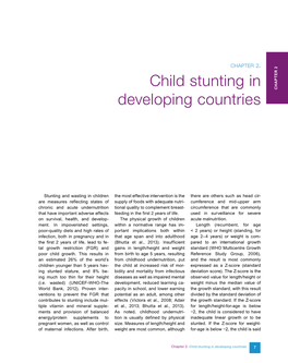 Child Stunting in Developing Countries 7 to Be Underweight