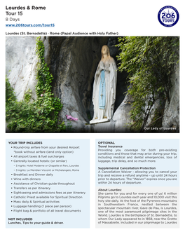 Lourdes & Rome Tour 15