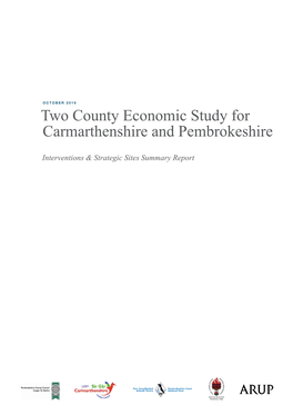 Two County Economic Study for Carmarthenshire and Pembrokeshire